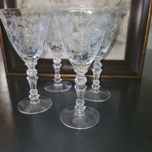 Antique 1930's Stemware by Cambridge Glass